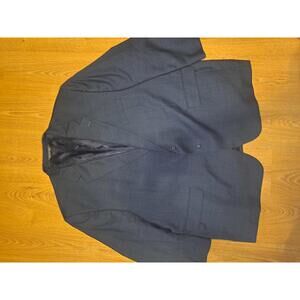 Big & Tall Jack Victor Sport Coat Mens 54R Navy Blue Wool